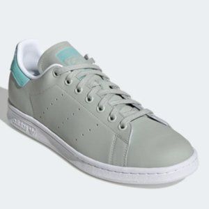 Adidas Stan Smith Men’s Shoes Ash Silver/Easy Mint/Cloud White Size US 10 ½ NWT
